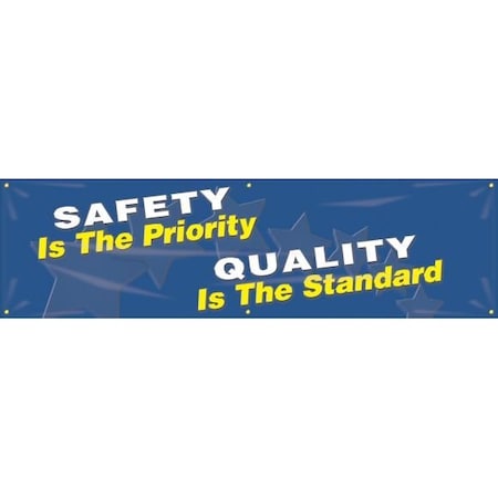 Accuform SAFETY BANNERS SAFETY IS THE PRIORITY  SHMBR866 SHMBR866